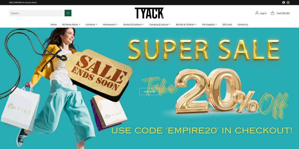 Buy This Home & Lifestyle Emporium Mega Dropship Business Store Tyack Ecommerce Solutions