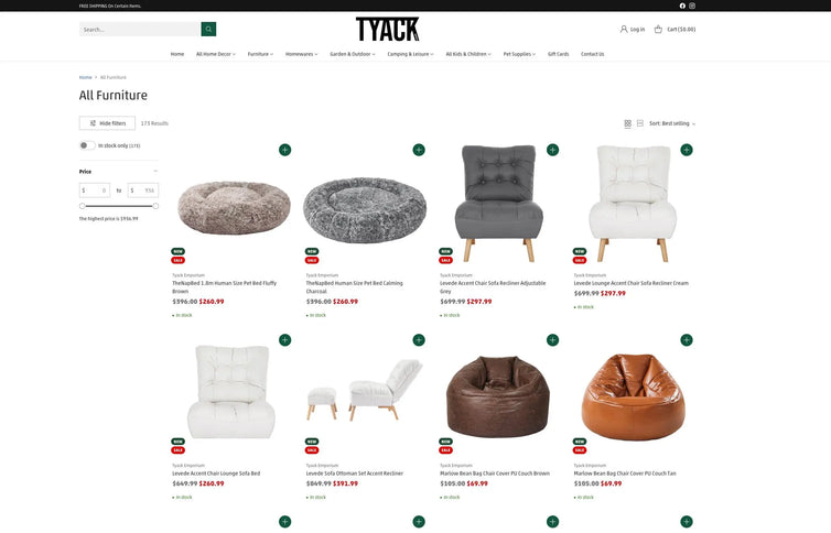 Buy This Home & Lifestyle Emporium Mega Dropship Business Store Tyack Ecommerce Solutions