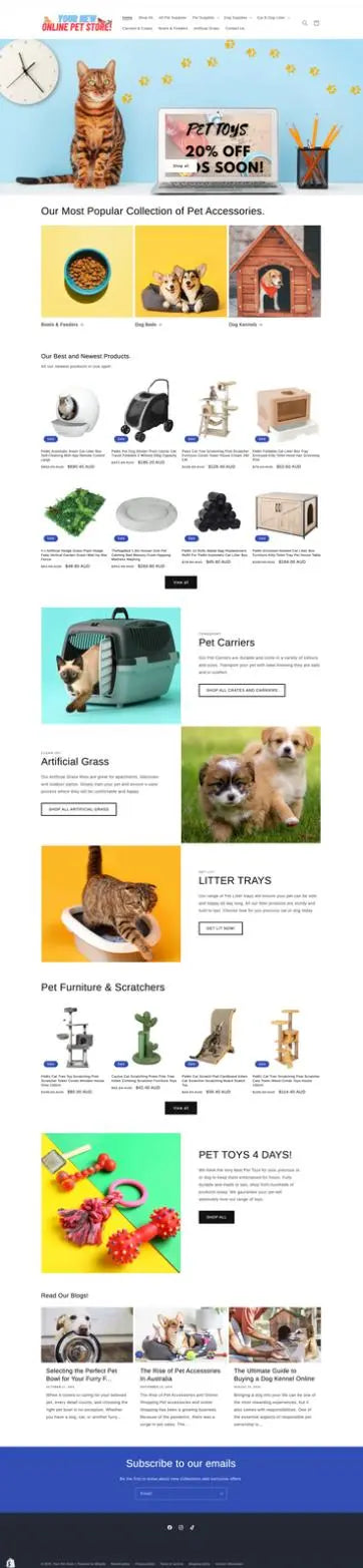 Buy this Pet Accessory Business Online Store 100 Australian