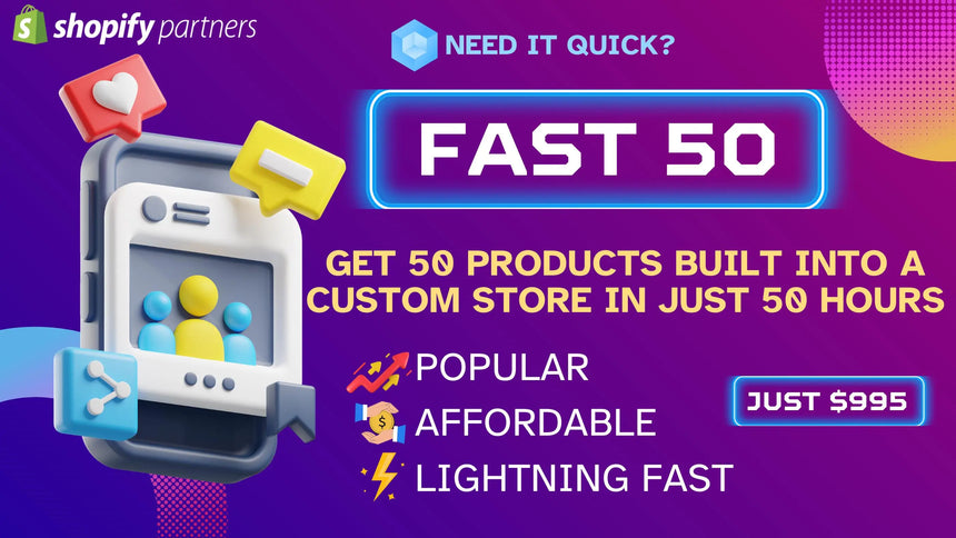 Fast 50 - 50 Products & Dropship store built in 50 hours Tyack Ecommerce Solutions